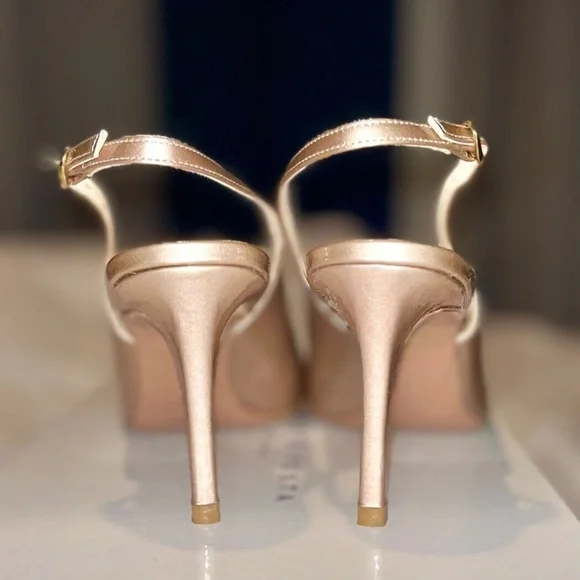 Roberto Festa Slingback Pump Heels Patent Leather Point Closed Toe Shoe 85001 37 - Picture 7 of 10